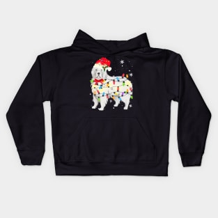 Great Pyrenees Dog Christmas Light Xmas Mom Dad Kids Hoodie